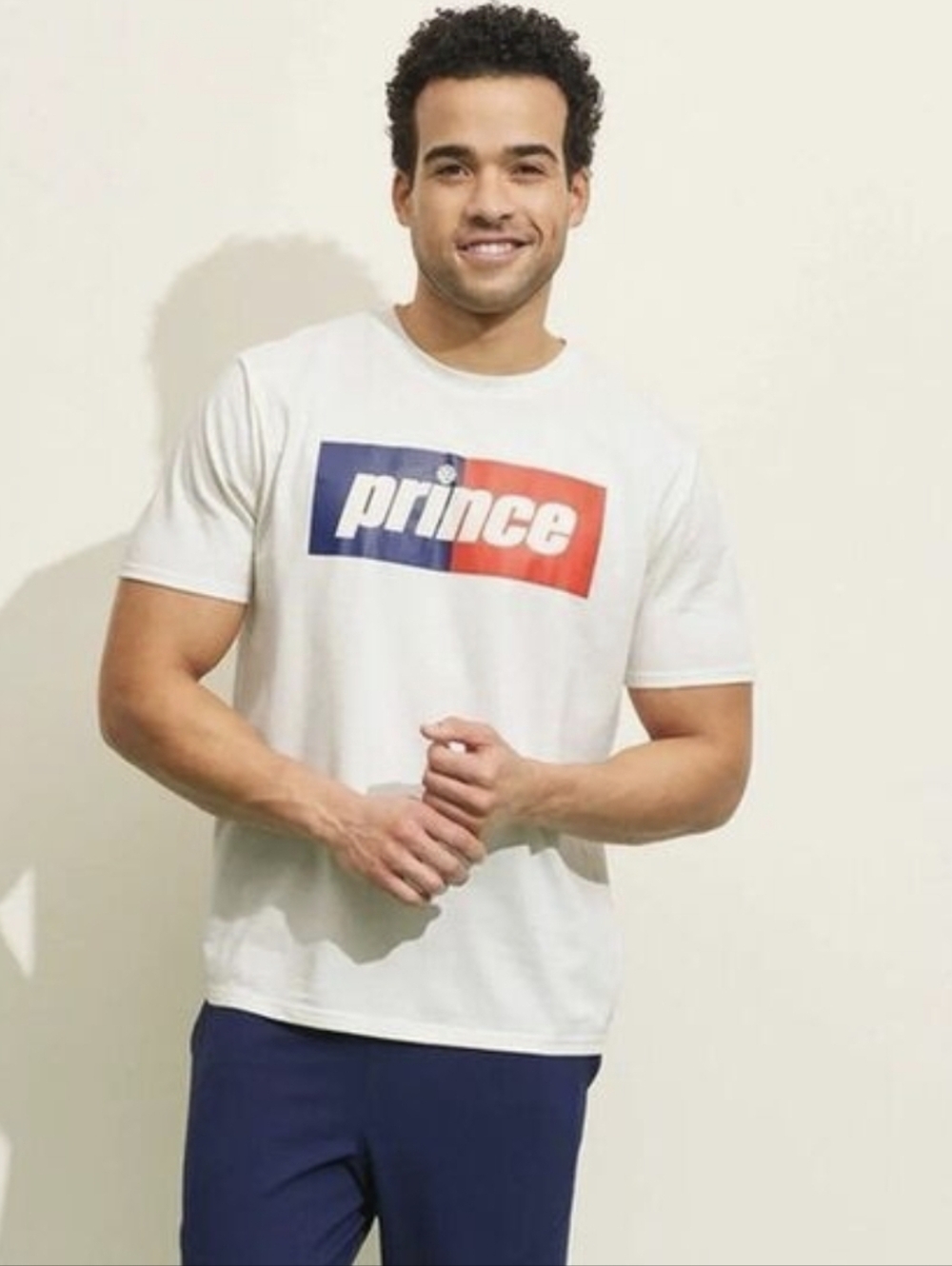 Prince Sports NWT T Shirt Men’s Cream Athletic Short Sleeve La Target Pickleball